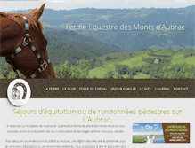 Tablet Screenshot of equitation-aubrac-lozere.fr